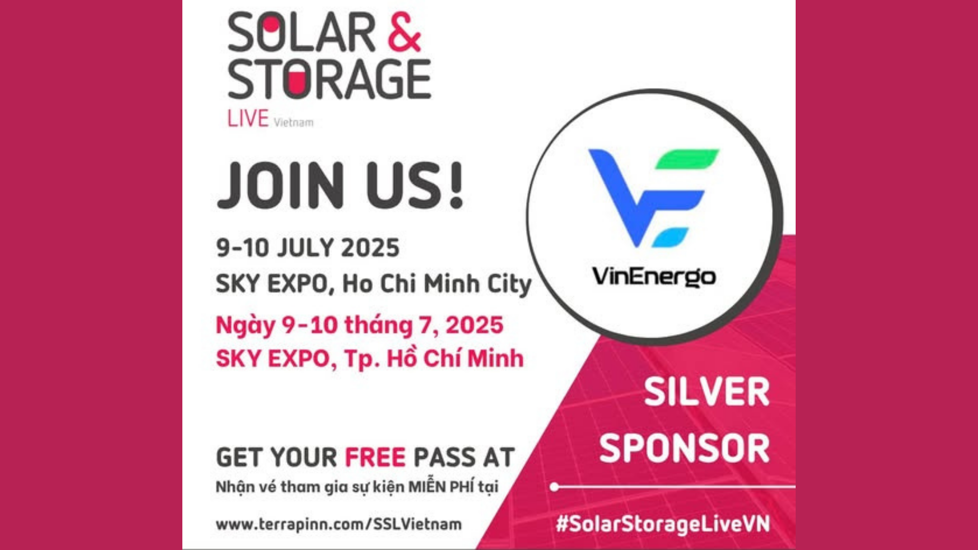 Solar & Storage Live Vietnam 2025: Khai phá tiềm năng năng lượng của Việt Nam